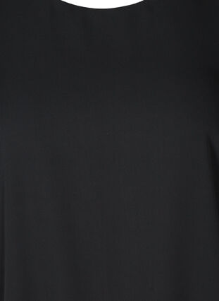 Dress with puff sleeves, Black, Packshot image number 2
