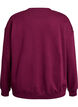 Sweatshirt with text print, Dark Bordeaux, Packshot image number 1