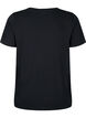 Cotton t-shirt with sequins, Black W. Star, Packshot image number 1
