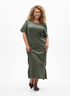 Maxi dress in jersey with short sleeves, Green, Model image number 0