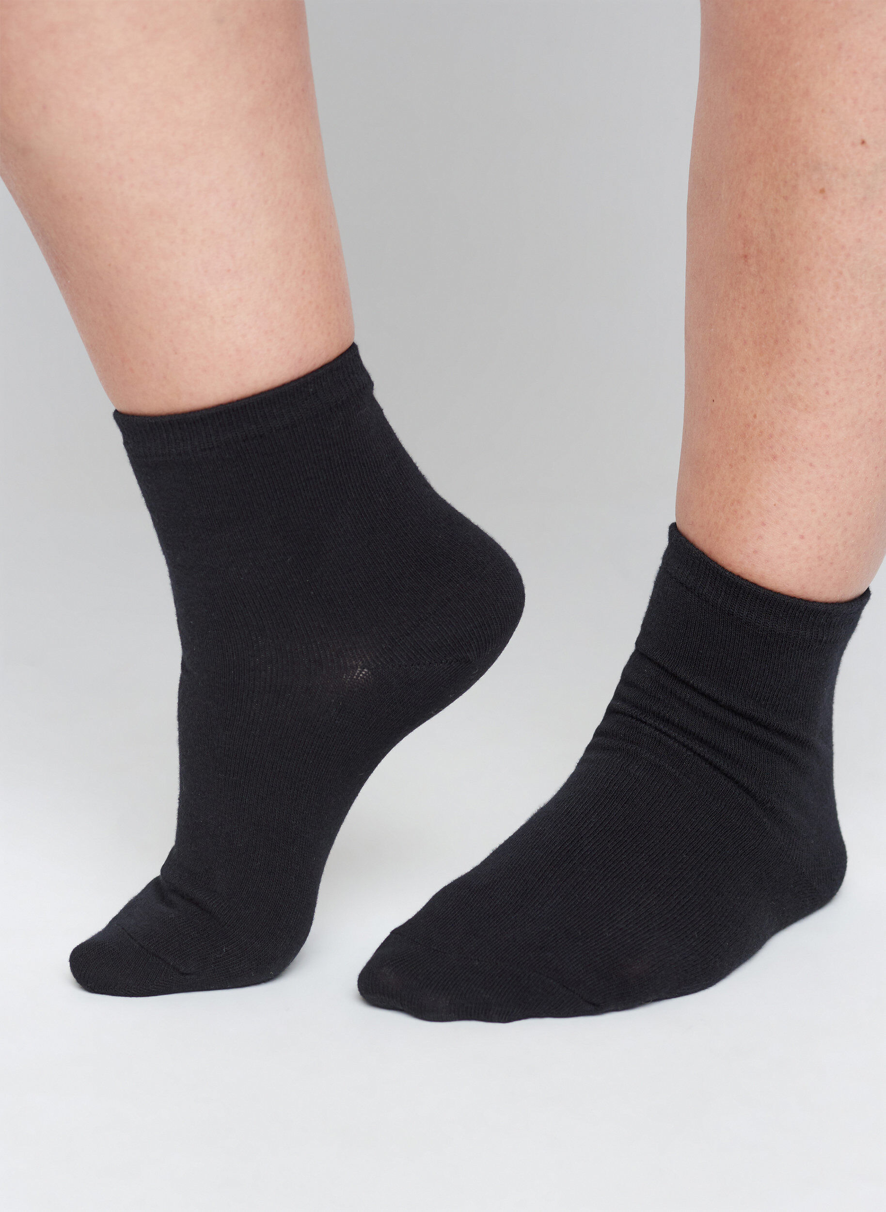 Zizzifashion 5-pack basic socks, Black, Model image number 0