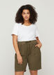 Loose cotton shorts with pockets, Green, Model image number 0