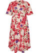 Cotton midi dress with floral print, Red, Packshot image number 0