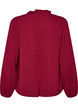 Blouse with V-neck and crochet band, Red, Packshot image number 1