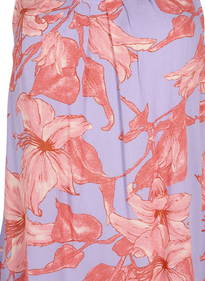 Sleeveless top in viscose, Lavender Flower, Packshot image number 2