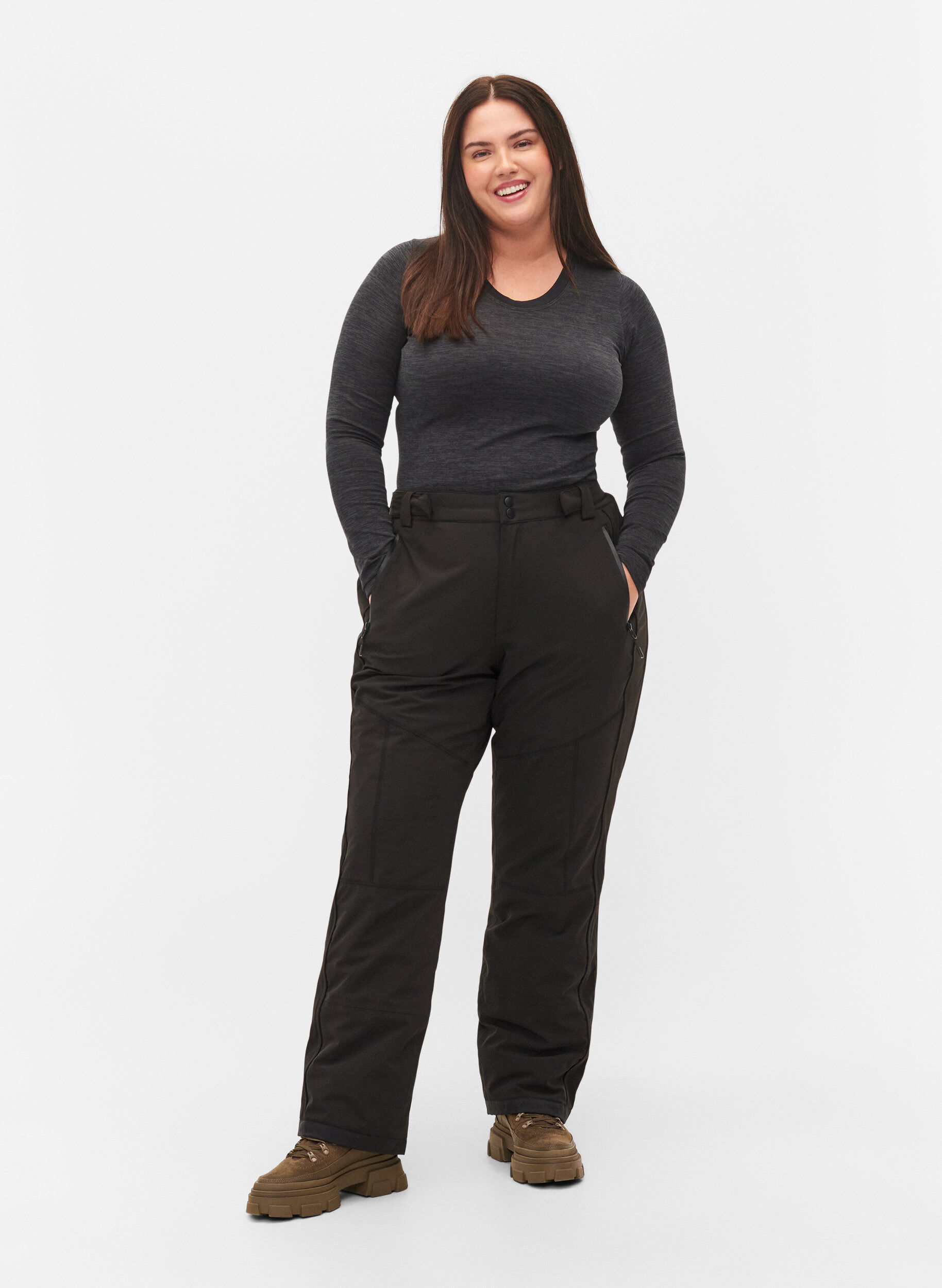 Zizzifashion Ski trousers, Black, Model image number 0