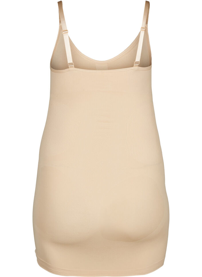 Shapewear dress with thin straps, Beige, Packshot