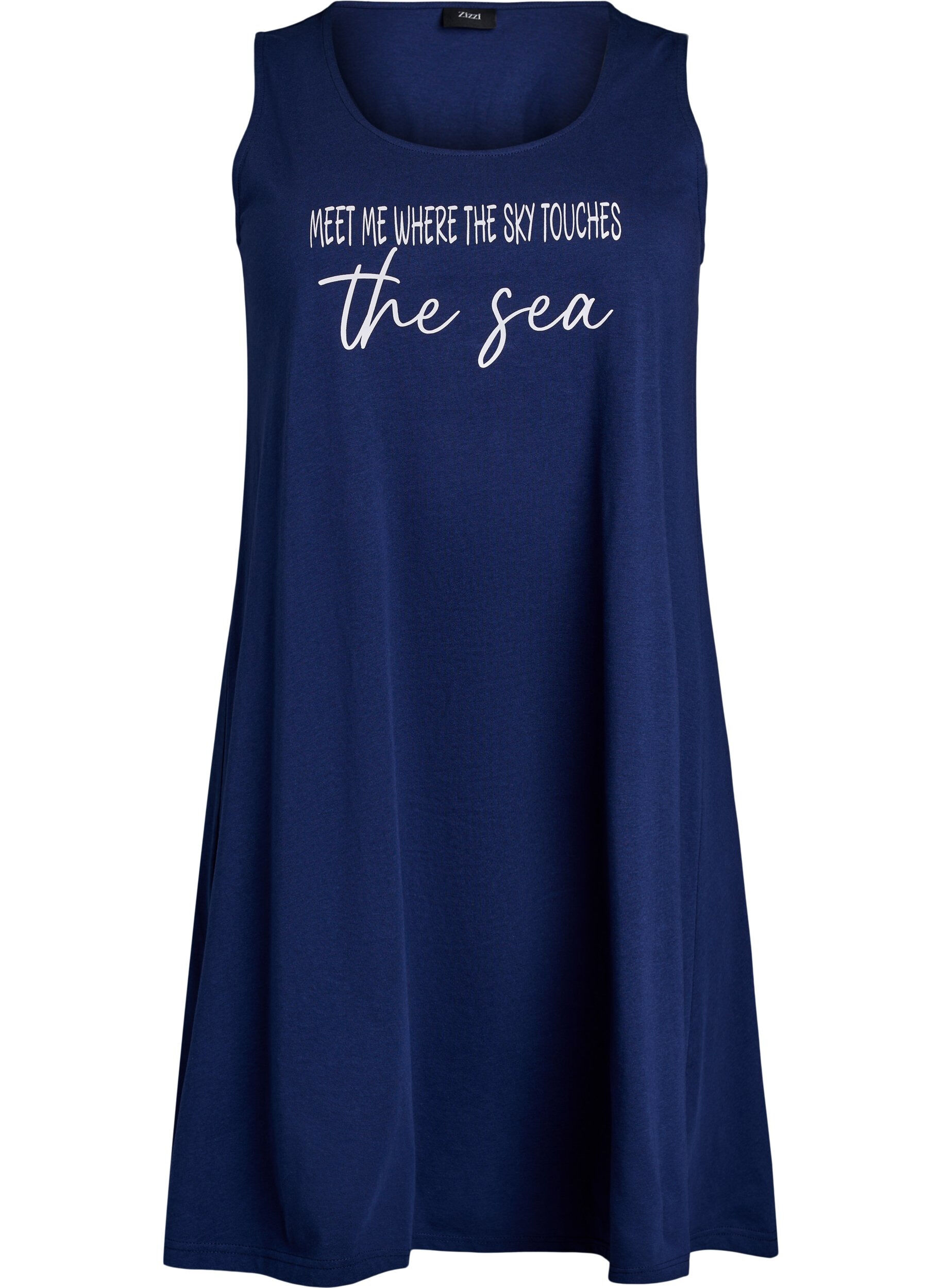 Zizzifashion Sleeveless A-line dress, Blue, Packshot image number 0