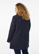 A-line coat with gold buttons, Blue, Model image number 2