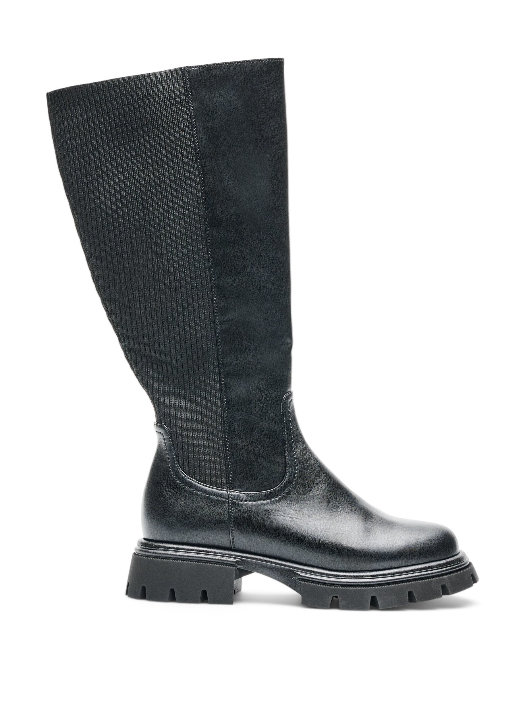 Extra Wide Fit (6E) - Long boot with rib panels