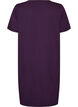 Short-sleeved nightgown in organic cotton, Blue, Packshot image number 1