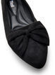 Wide fit ballerina with bow, Black, Packshot image number 3