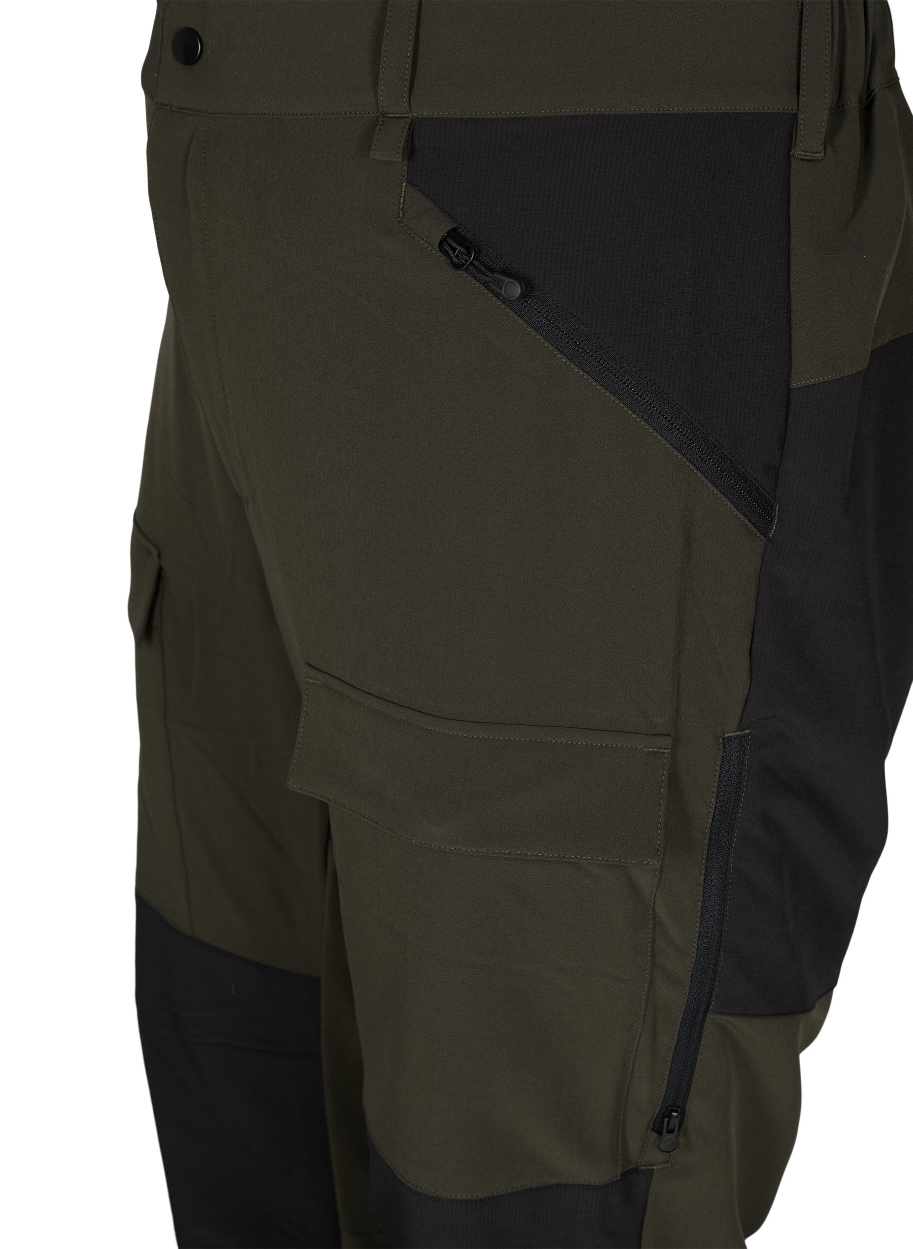 Zizzifashion Water-repellent hiking trousers with pockets, Forest Night, Packshot image number 2