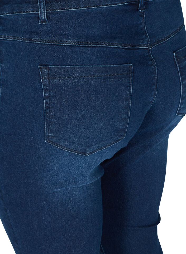 Jeggings made from a cotton mix, Dark blue denim, Packshot image number 3