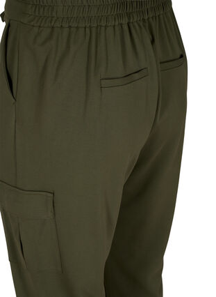 Cargo trousers with big pockets, Forest Night, Packshot image number 3