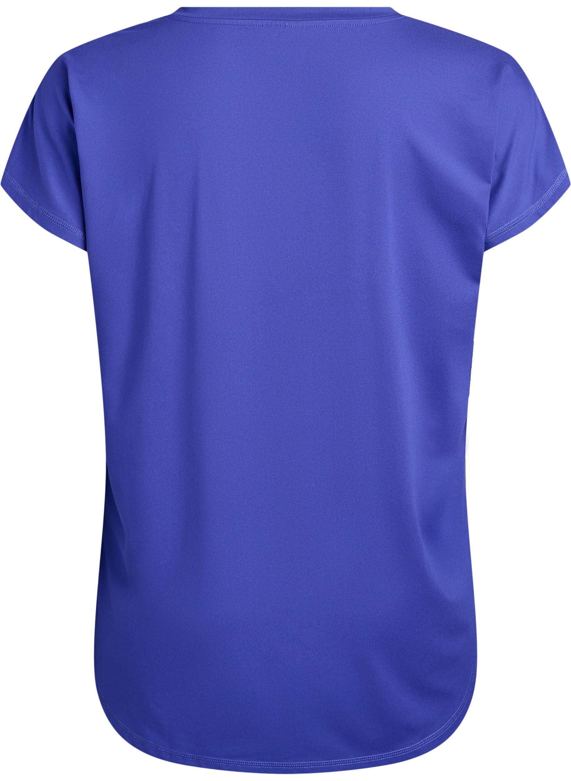 Zizzifashion Short sleeve sport t-shirt with v-neck, Purple, Packshot image number 1