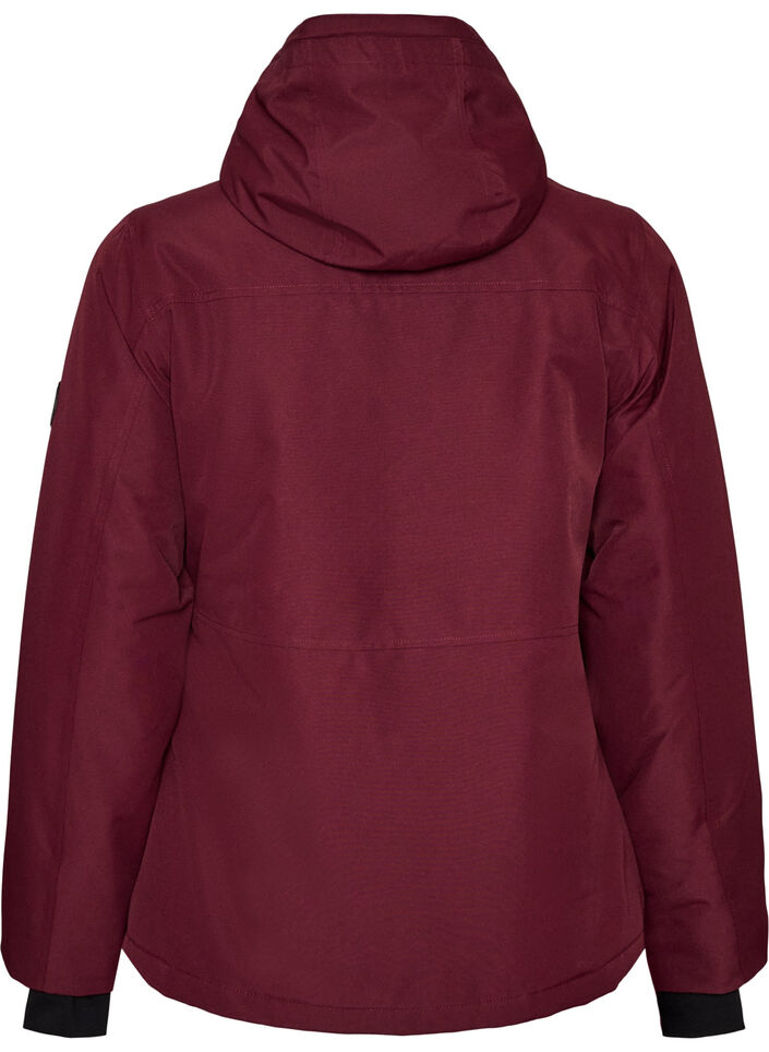 Functional ski anorak with hood, Red, Packshot image number 1