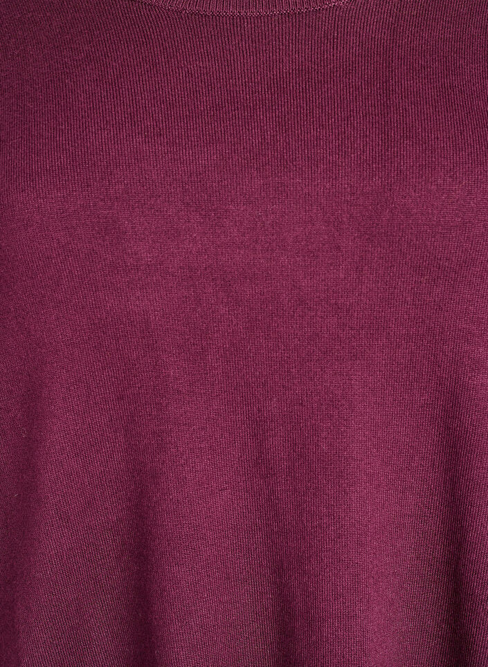 Knitted blouse with side buttons, Red, Packshot image number 2