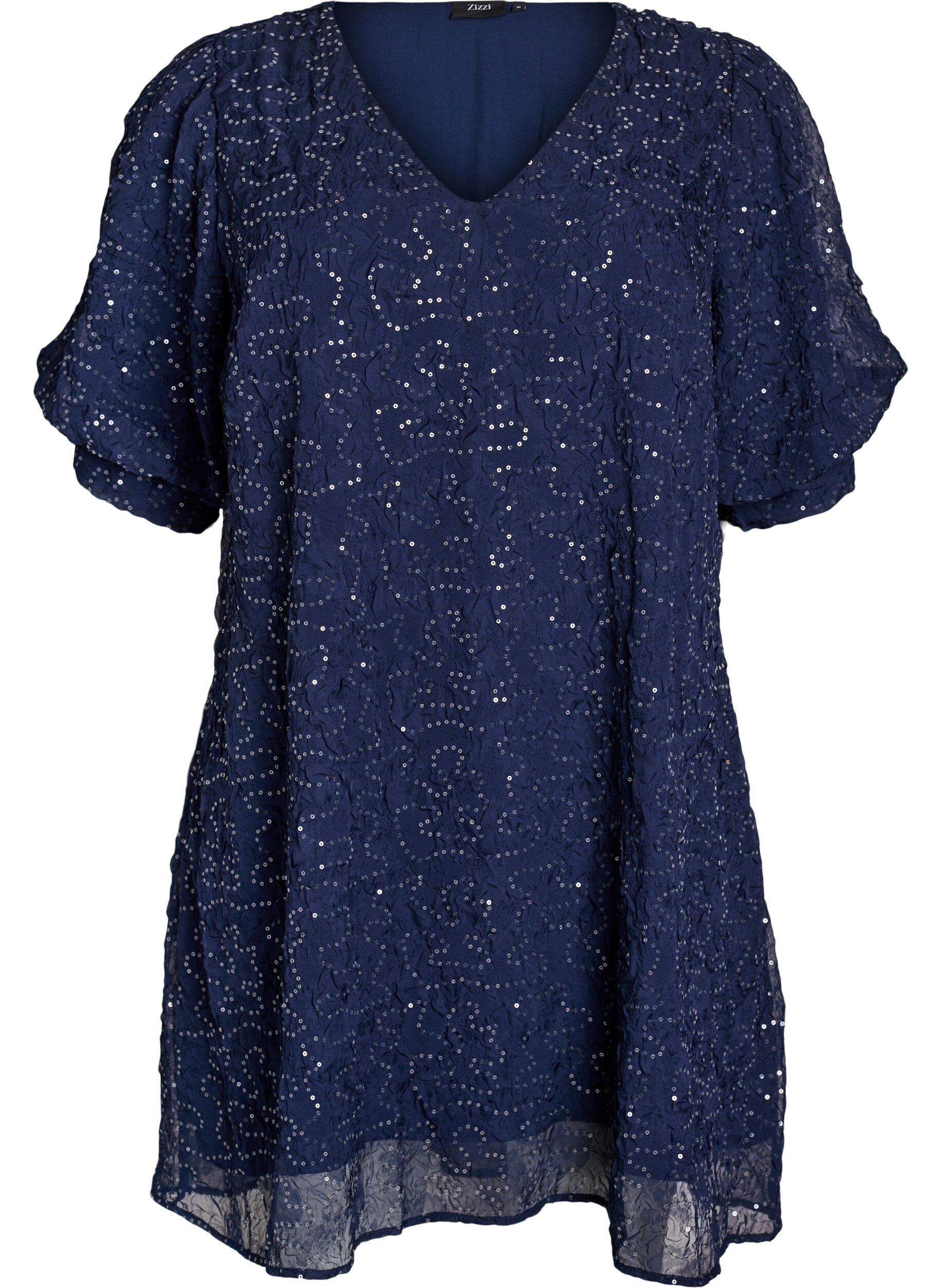 Short party dress with sequins