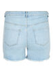 Denim shorts with distressed details, Light Blue Denim, Packshot image number 1