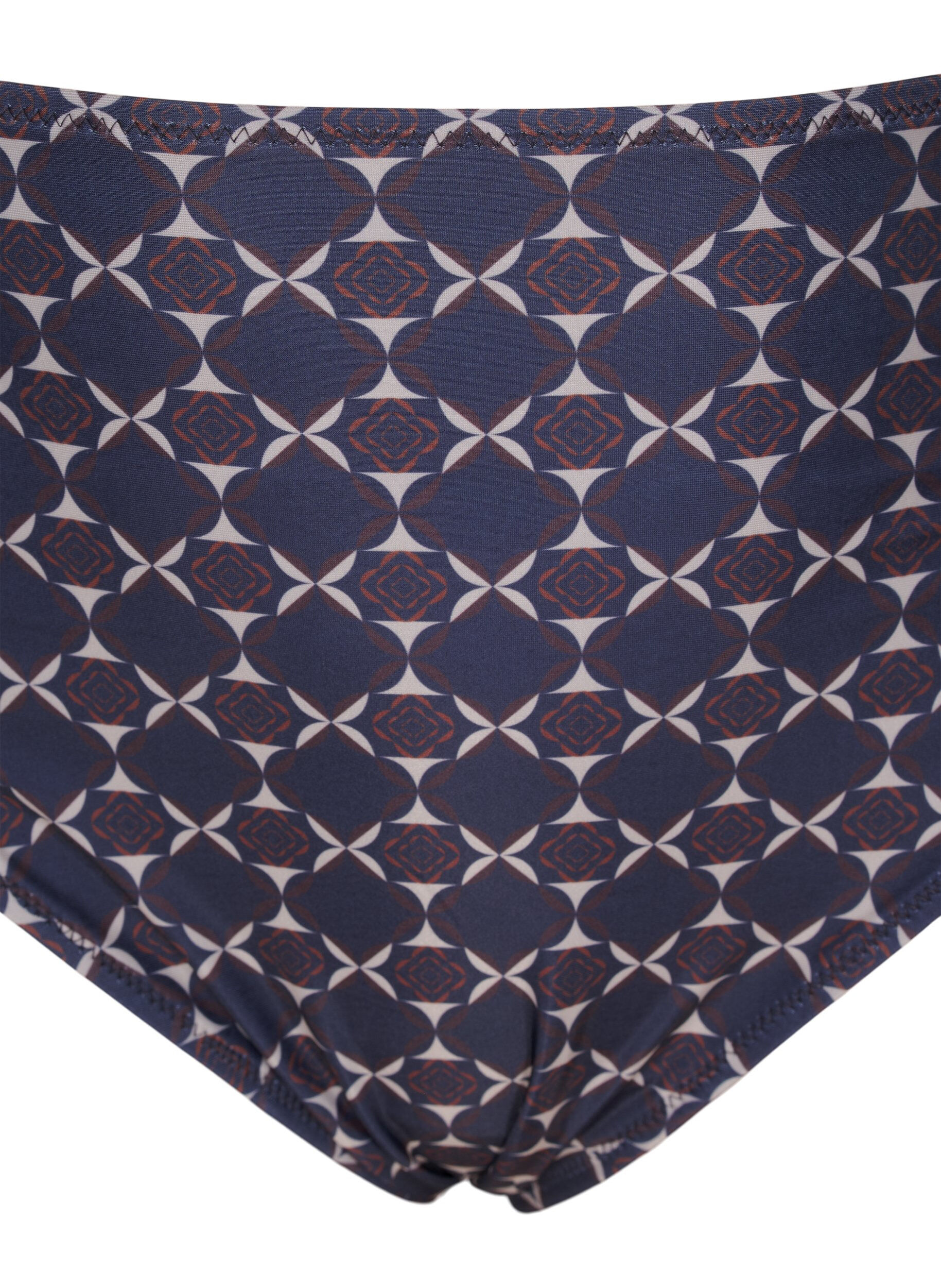 Zizzifashion High-waisted bikini bottoms with print, Blue, Packshot image number 2