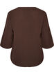 Blouse with 3/4 sleeves, Brown, Packshot image number 1