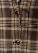Checked blazer with pockets and back vent, Brown, Packshot image number 2
