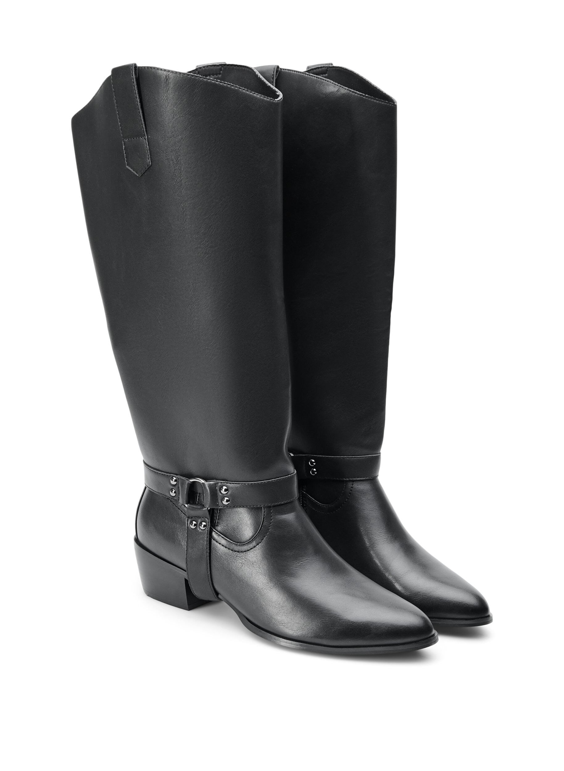 ZizzifashionLong boot with detachable shaft, Black, Packshot image number 1