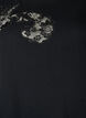 Cotton T-shirt with lace appliqu&eacute;s, Black, Packshot image number 2