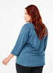 Training blouse with 3/4 sleeves, Petrol, Model image number 2