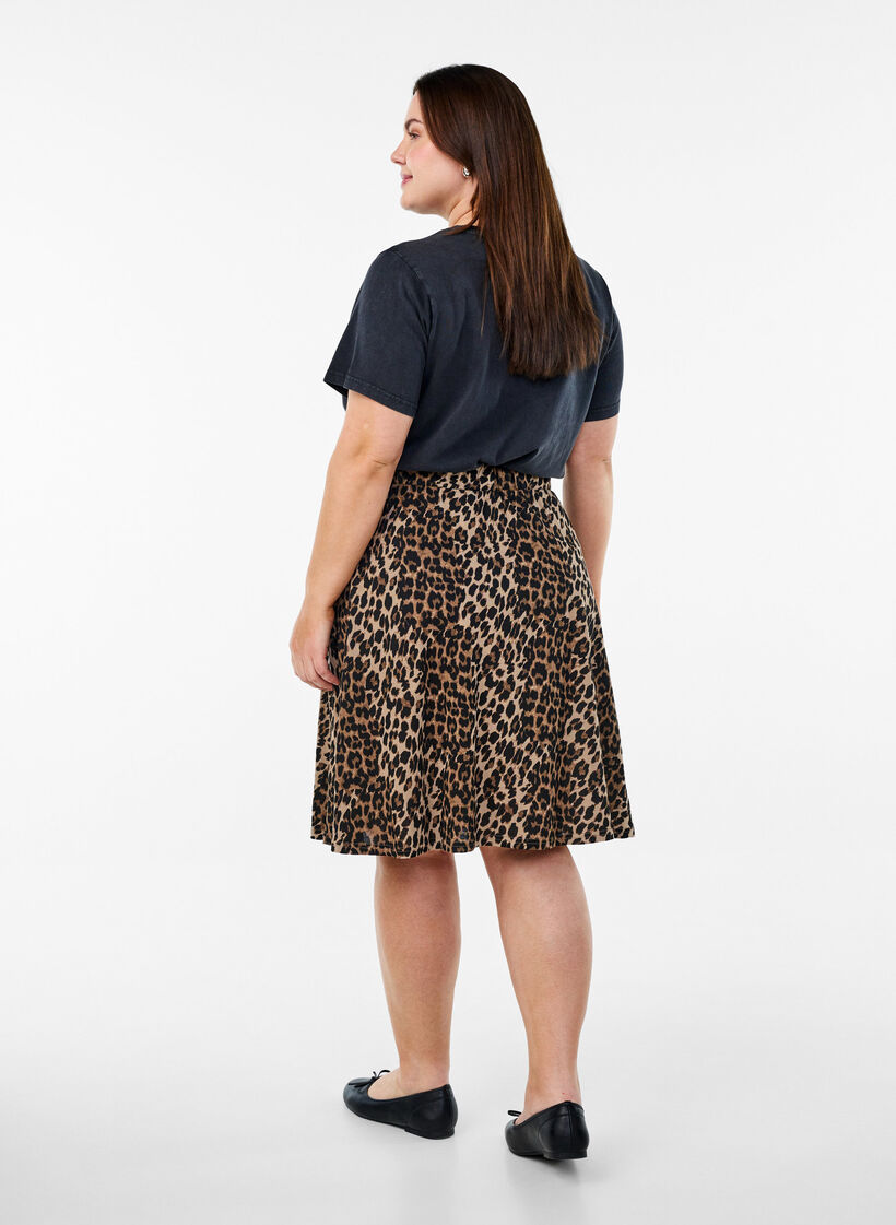 2-pack skater skirts in viscose, Black, Model image number 1