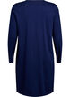 Long-sleeved nightgown in organic cotton, Blue, Packshot image number 1