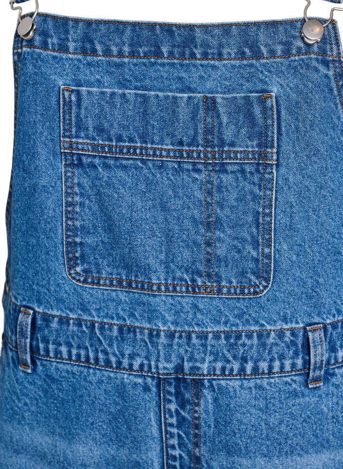 Wide-leg denim overalls, Blue, Packshot