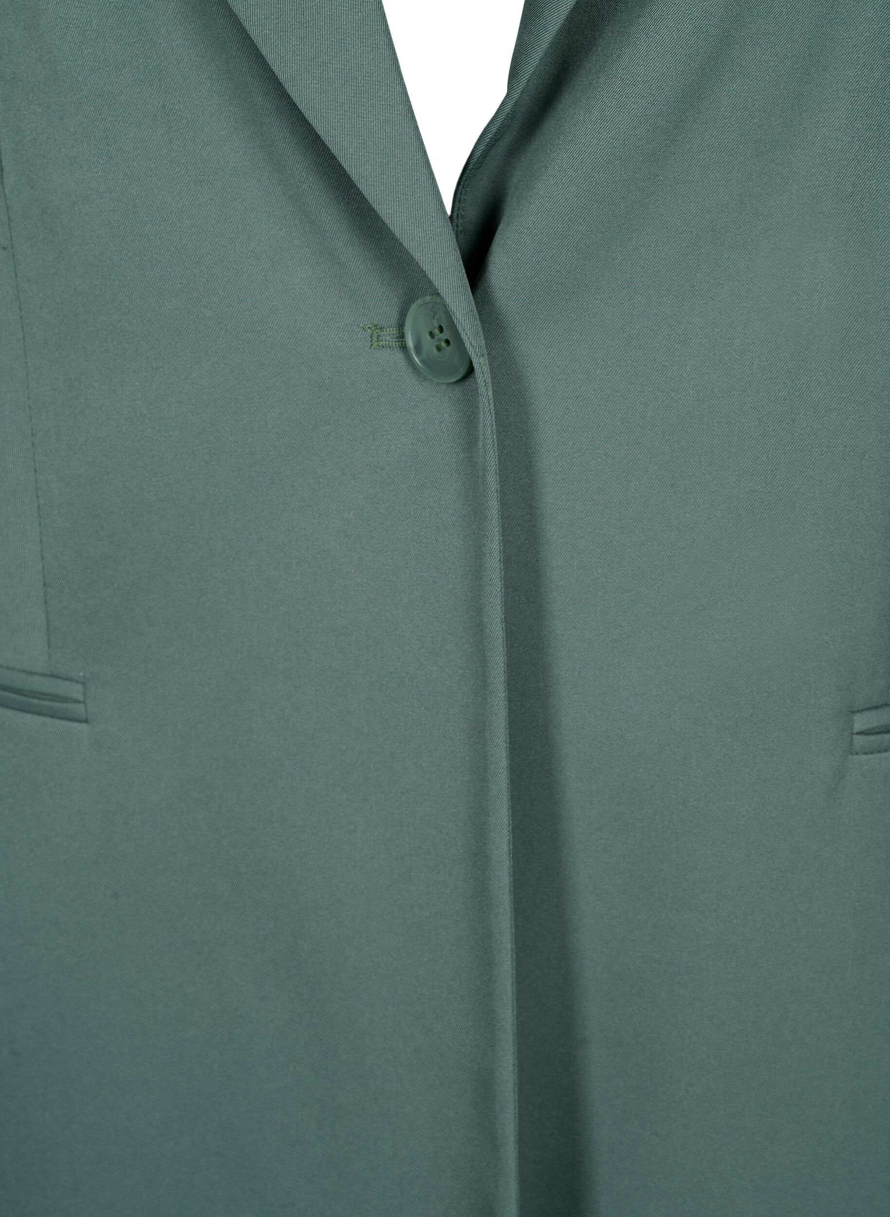 Zizzifashion Simple blazer with button, Green, Packshot image number 2