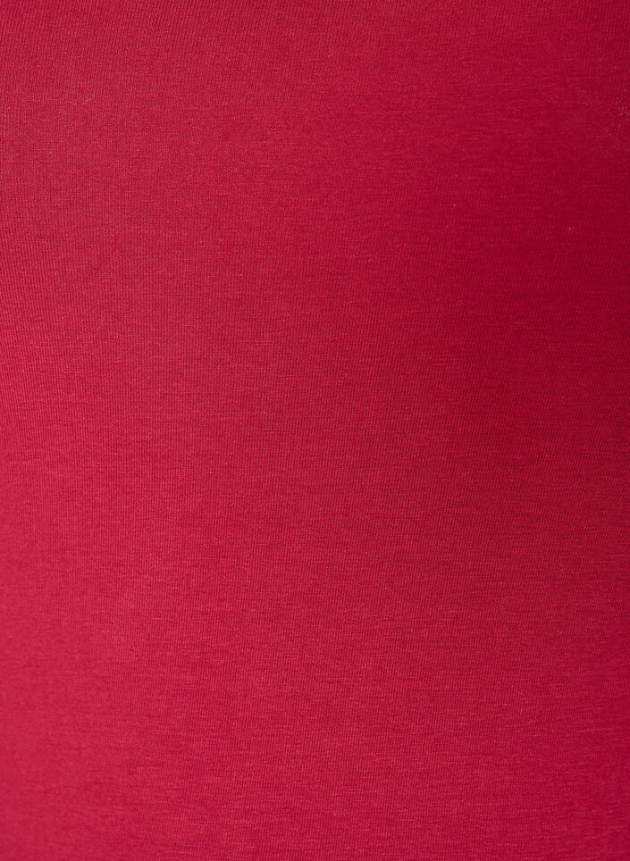 Solid color basic top in cotton, Red, Packshot image number 2