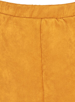 Skirt in faux suede, Warm Brown, Packshot image number 2