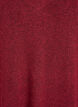 Long-sleeved knit dress with V-neck, Red, Packshot image number 2
