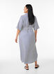 Ankle-length shirt dress with tie belt and stripes, Blue, Model image number 1