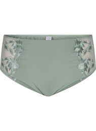 Hipster briefs with embroidery and regular waist, Iceberg Green, Packshot