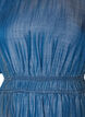 Midi dress in a denim look with an elasticated waist, Blue, Packshot image number 2