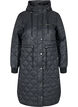 Quilted lightweight jacket with hood, Black, Packshot image number 0