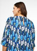 Pleated dress with 3/4 sleeves, Blue, Model image number 3
