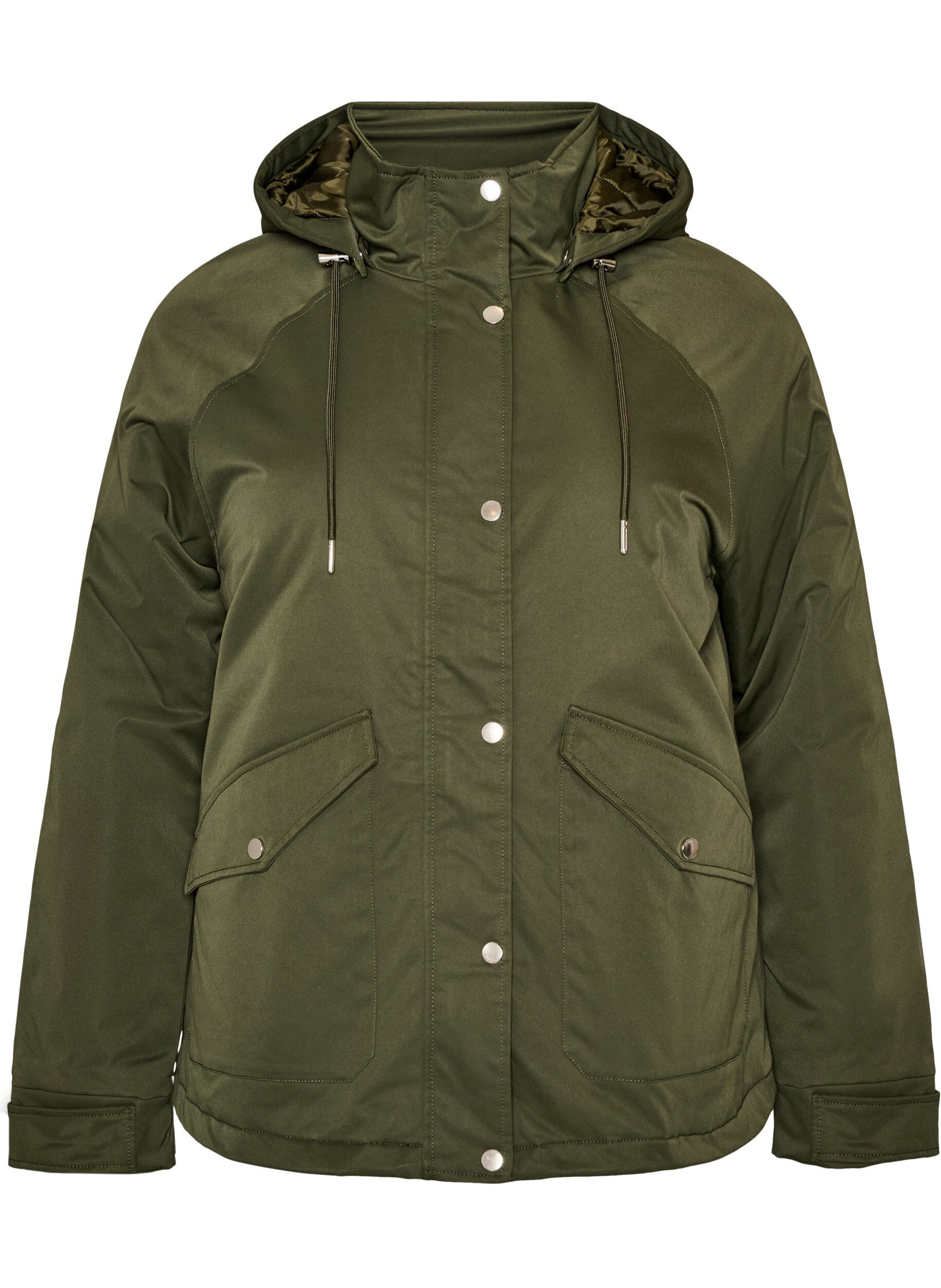 Padded parka with a detachable hood