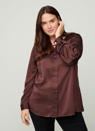 Round neck blouse, Fudge, Model image number 0