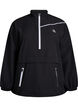 Sporty anorak with reflective details and pockets, Black, Packshot image number 0