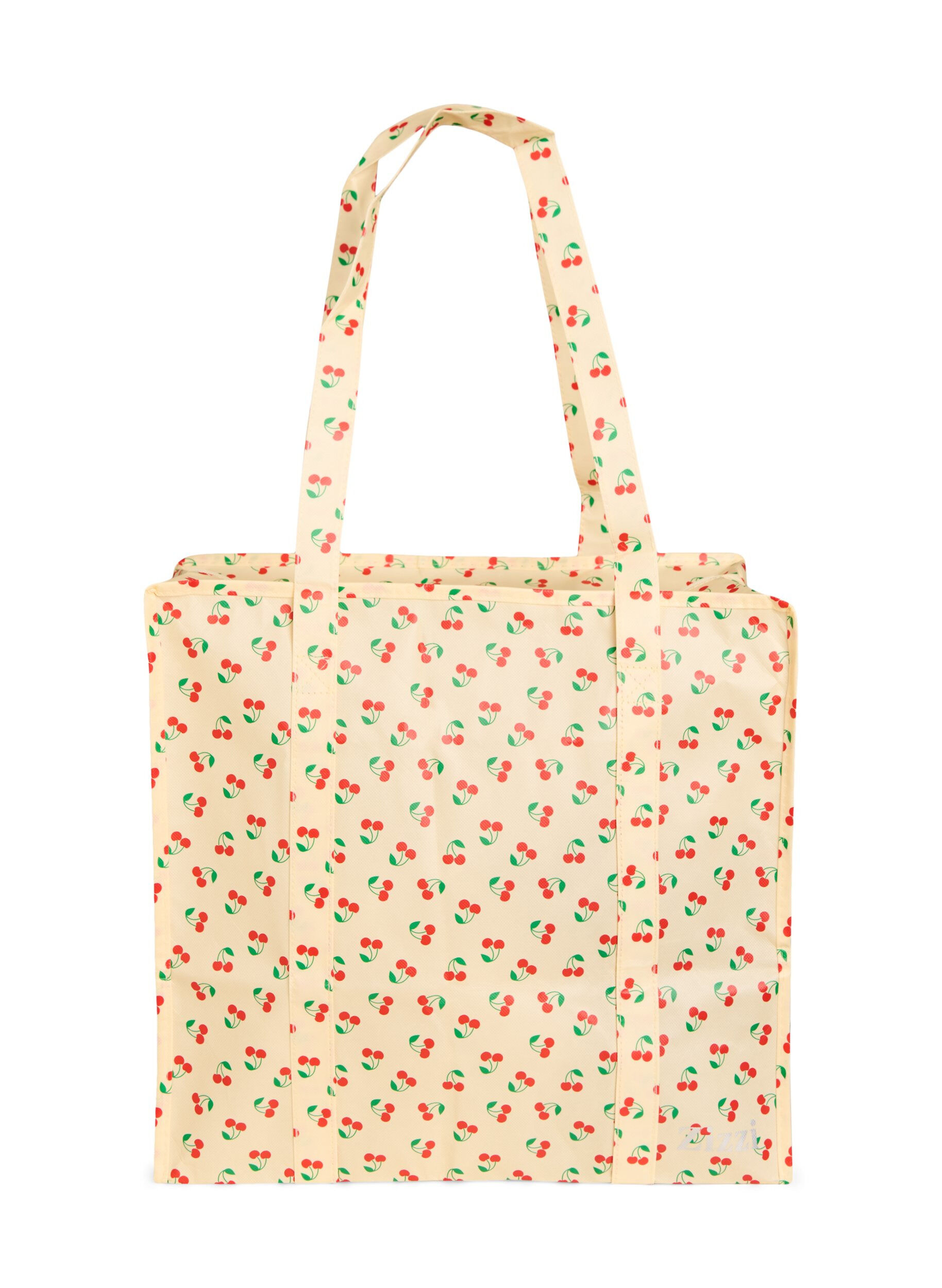 Shopping bag with zipper