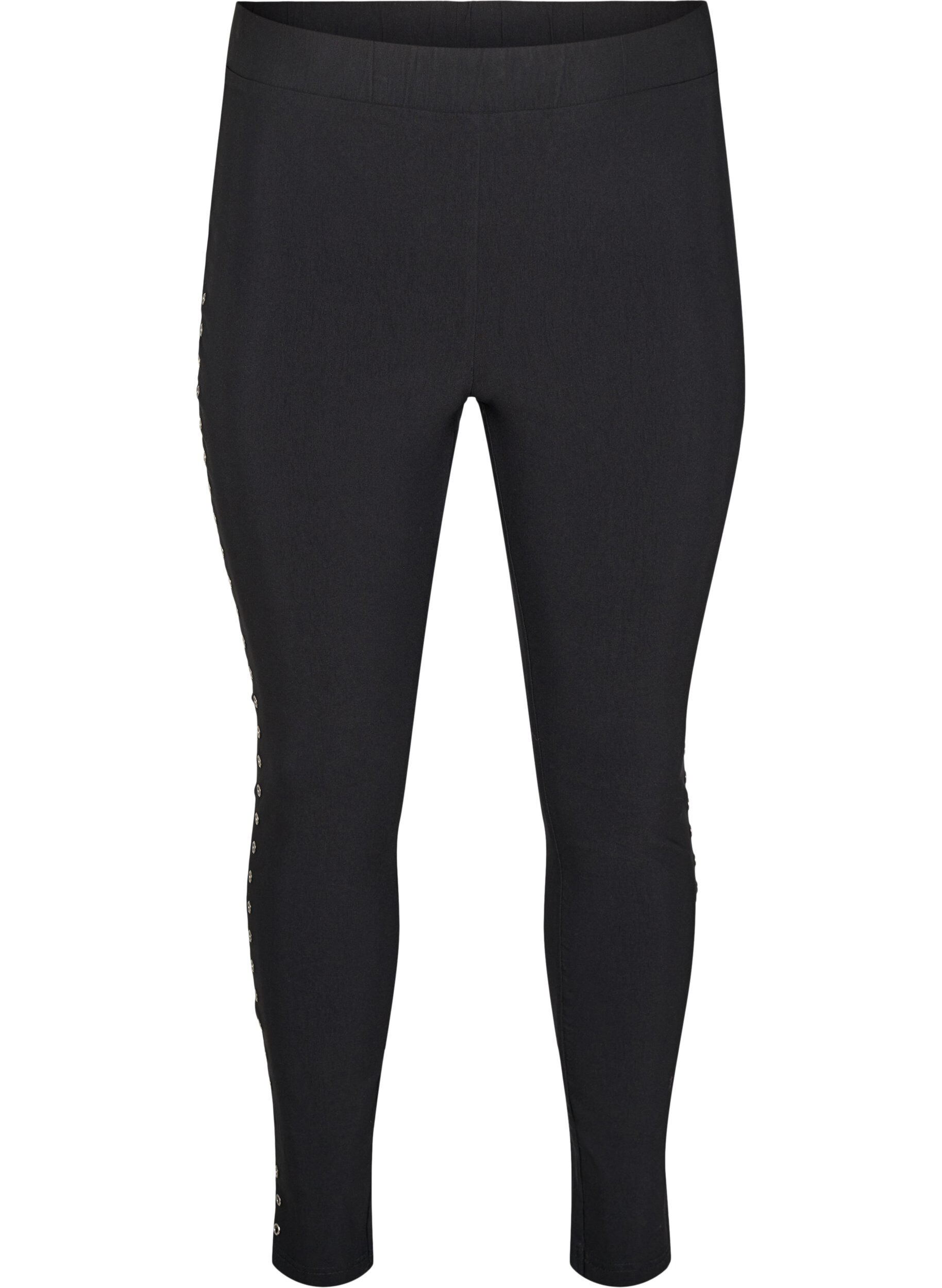 Leggings with eyelets