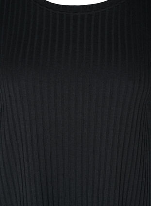 2/4 sleeve ruffle midi dress, Black, Packshot image number 2