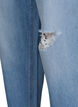 Mille mom fit jeans with destroy , Light Blue, Packshot image number 3