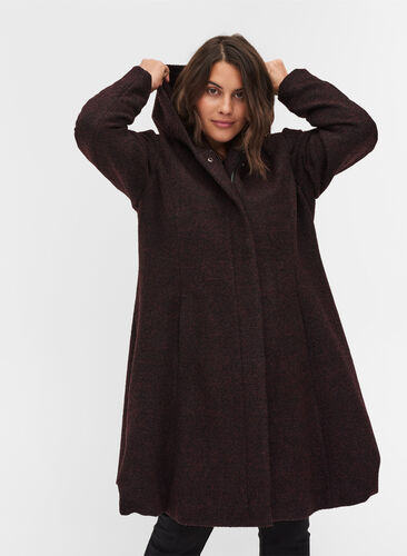 Long coat with wool, Port R. mlg, Model image number 0
